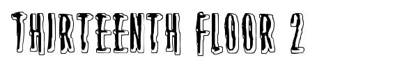 Thirteenth Floor 2 font preview